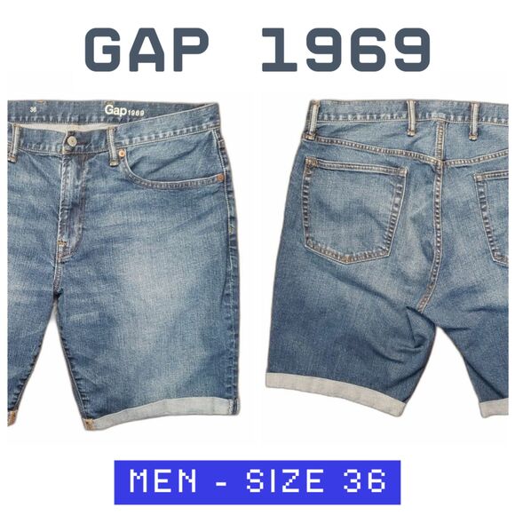 GAP Other - Gap 1969 Men Blue Jean Shorts Size 36